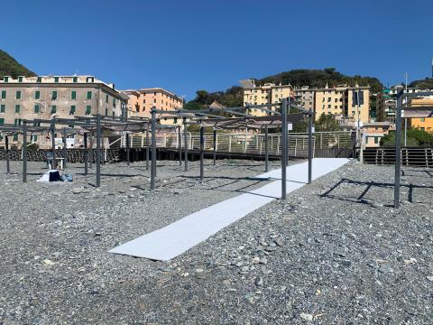 immagine dell'arenile attrezzato