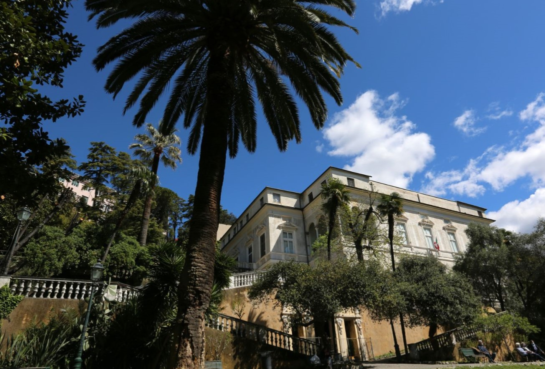 villa Imperiale sede della biblioteca lercari facciata