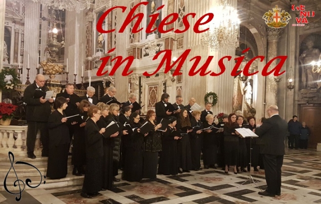 Coro musicale nei concerti in chiesa di "Chiese in musica"