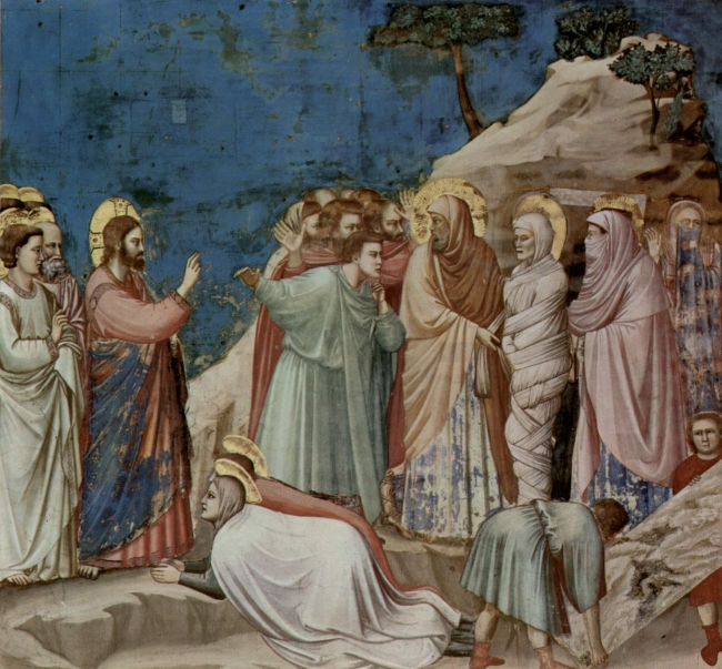 La resurrezione di Lazzaro, dipinto di Giotto