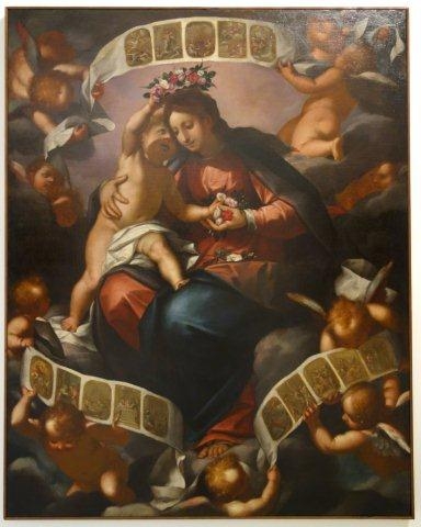 Madonna del Rosario, di Giovan Battista Paggi