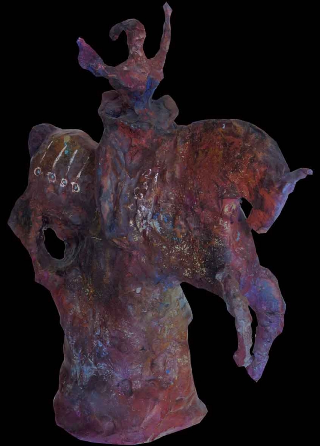 scultura con cavallo