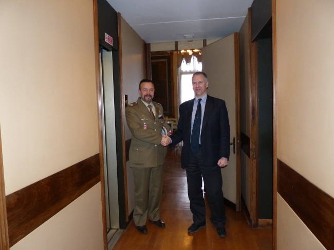 Il sindaco incontra il comandante militare colonnello Francescon