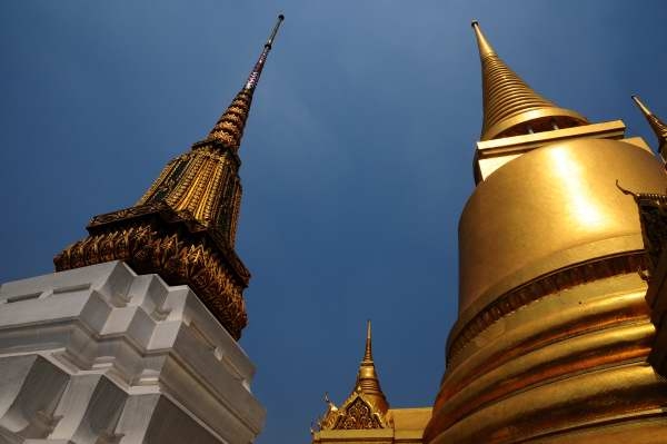 Punta dei templi a Bangkok