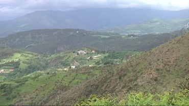 veduta delle aree sopra Voltri nella cornice del Beigua