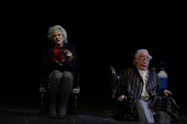 Elisabetta Pozzi e Paolo Bonacelli in scena 
