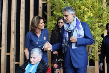 Gemma Malerba con Andrea Bocelli a Expo 