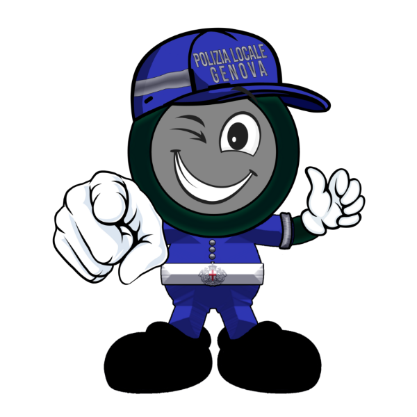 immagine della mascotte della Polizia Locale