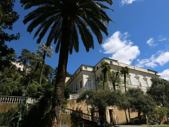 villa Imperiale sede della biblioteca lercari facciata