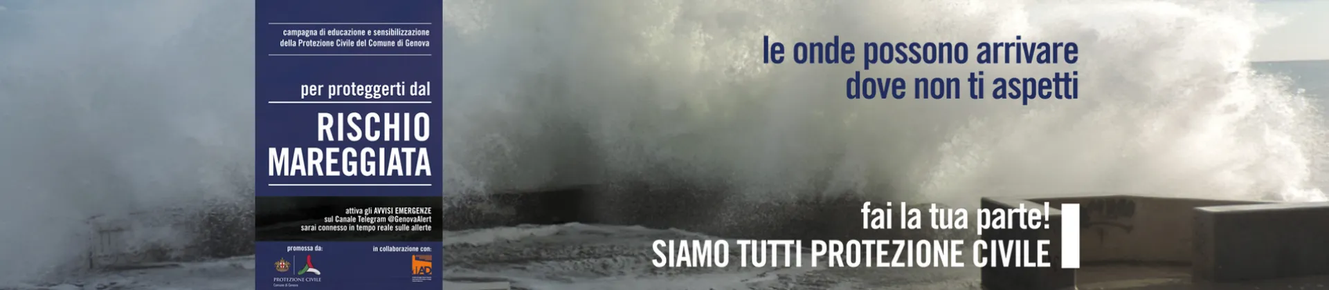 Campagna di educazione e sensibilizzazione sul rischio mareggiata