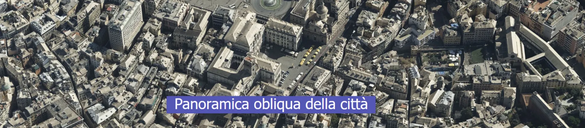 Geoportale - Panoramica obliqua della città