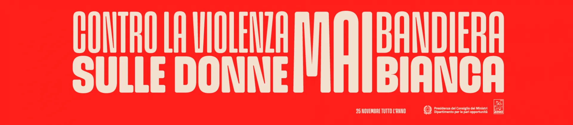 Contro la viuolenza sulle donne mai bandiera bianca